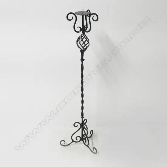 WROUGHT IRON CANDLE HOLDER H.880mm