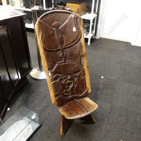 AFRICAN HARDWOOD CHAIR H.1070mm
