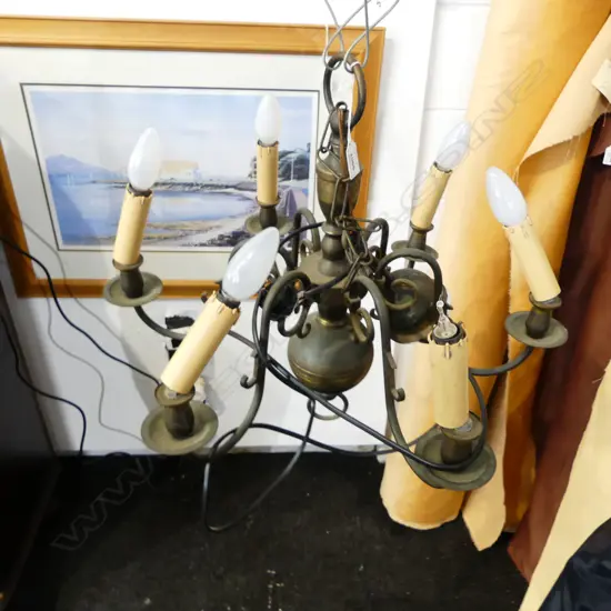 6 LIGHT CHANDELIER H.490mm