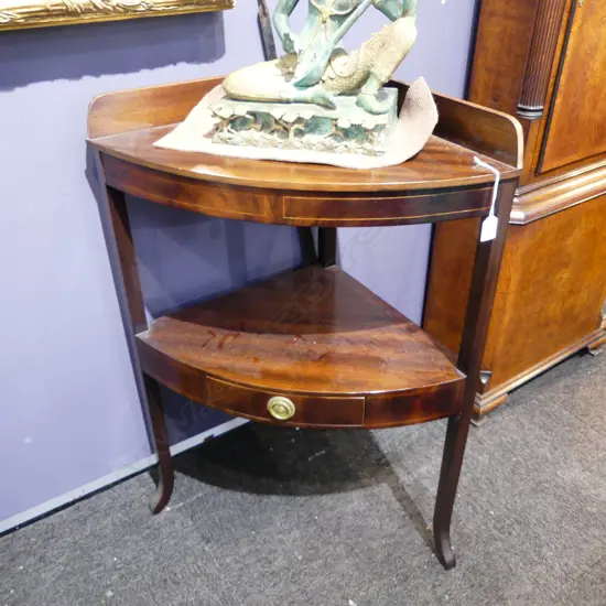 MAHOGANY REGENCY STYLE CORNER UNIT 640x440x915mm