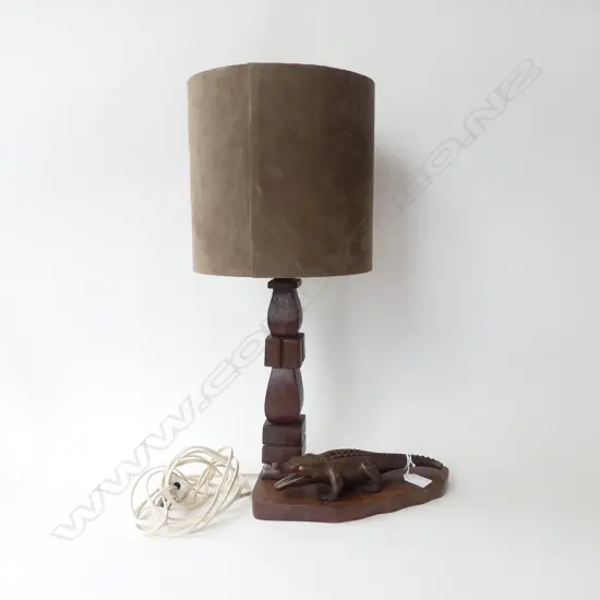 CROCODILE FORM SIDE LAMP; WORKING CONDITION H.380mm