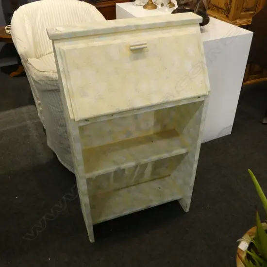 DROP FRONT DESK w. SPONGED FINISH 570x225x990mm