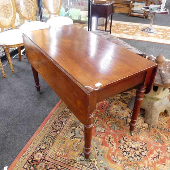 ANTIQUE DROP SIDE TABLE 1060x555x700mm