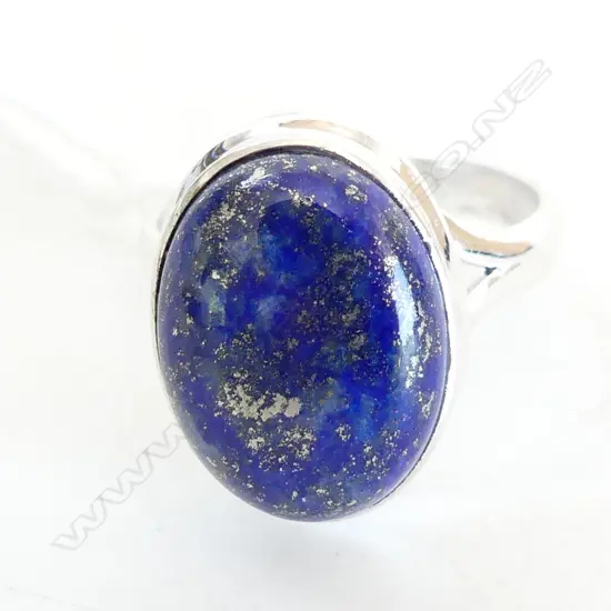 STG & LAPIS RING  SIZE Q