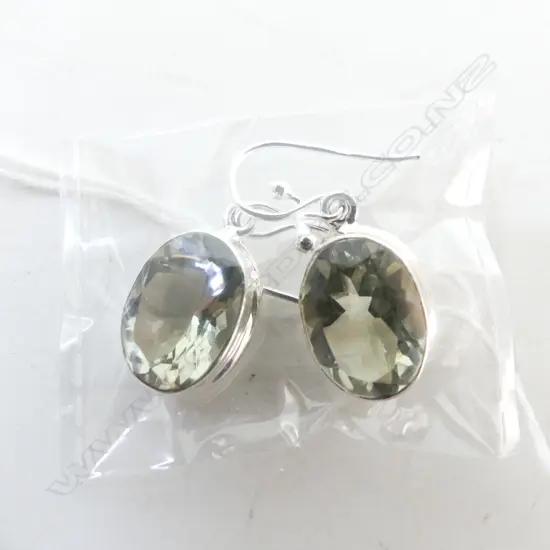 STG & GREEN AMETHYST EARRINGS