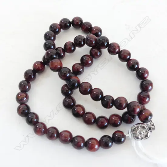 BROWN TIGER EYE BEADS NECKLACE