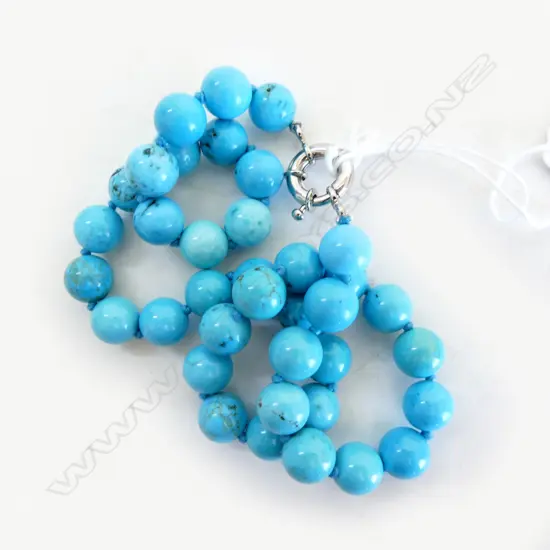 LARIMAR BEADS NECKLACE