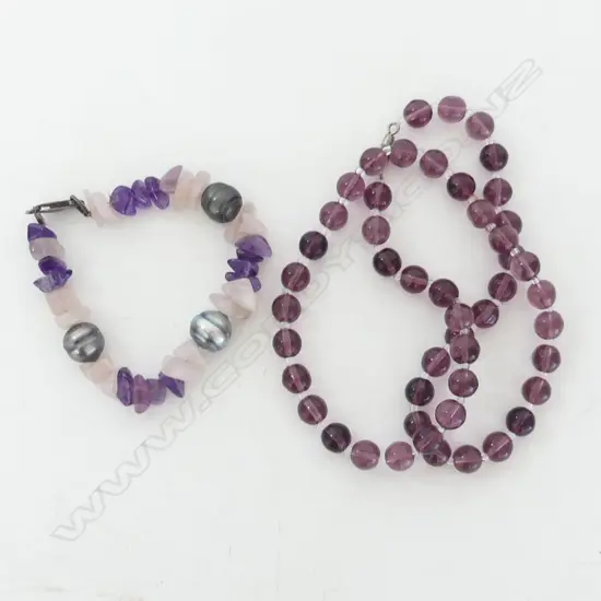 AMETHYST NECKLACE & BRACELET