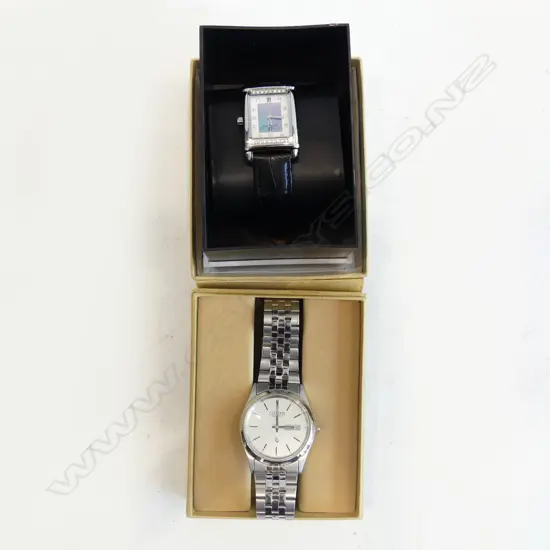 2 BOXED WRIST WATCHES: CITIZEN, OTHER