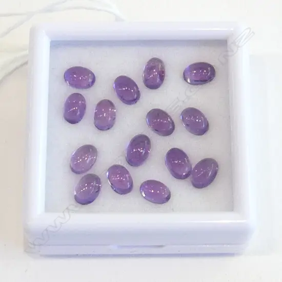 AMETHYST CABS 6X4 OVAL 15 = 8.37CT