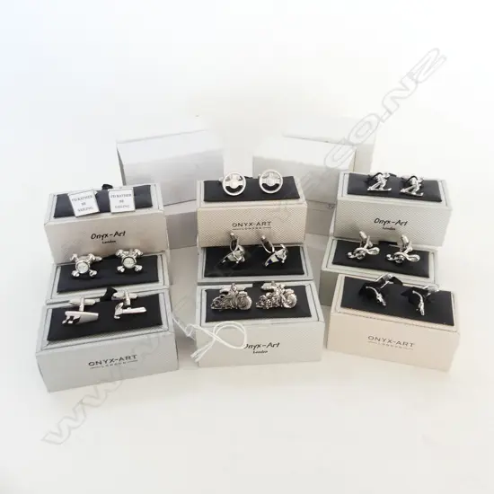 14 PRS ASST. BOXED NOVELTY CUFFLINKS