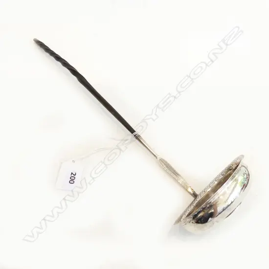 GEORGIAN STG SILVER PUNCH LADLE L.360mm LONDON 1796