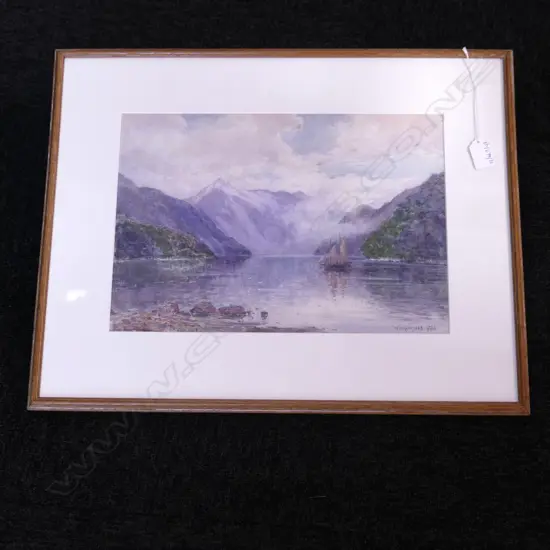 WILLIAM MENZIES GIBB (1859-1931) LAKE WC, 260x380mm