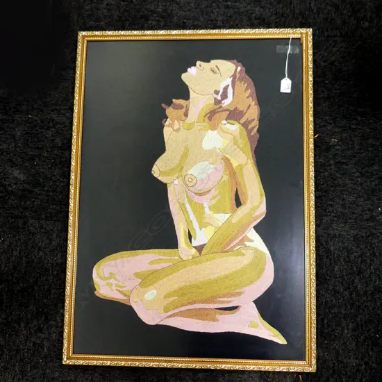 ARTIST UNKNOWN, NEEDLEWORK NUDE, 775x545mm
