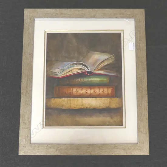 MANDY DEMPSEY 'THE BOOK CLUB I', WATERCOLOUR, signed, 410 x 320mm