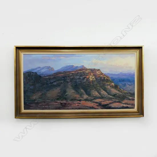 PETER MATTHEWS 'RAWNSLEYS BLUFF' OIL ON BOARD, '84 600x1210mm