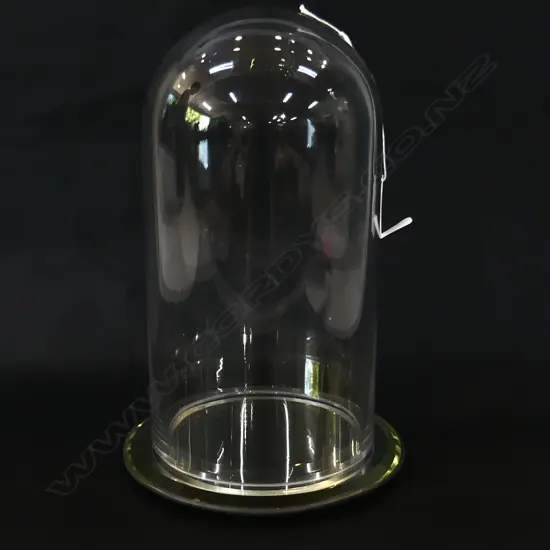 GLASS DOME & MIRROR BASE H.270mm/ 180mm dia