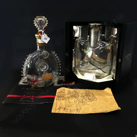 2 BOTTLES: GRANDE CHAMPAGNE H.280mm, CAMUS COGNAC (BOXED)