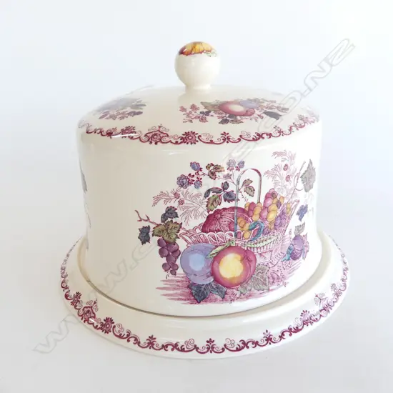 MASONS 'FRUIT BASKET' CHEESE DOME 300mm dia