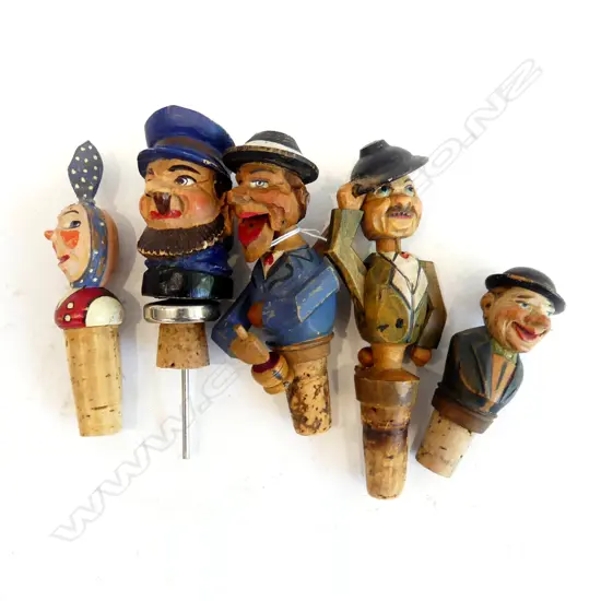 5 ANRI WOODEN BOTTLE STOPS L  120 MM