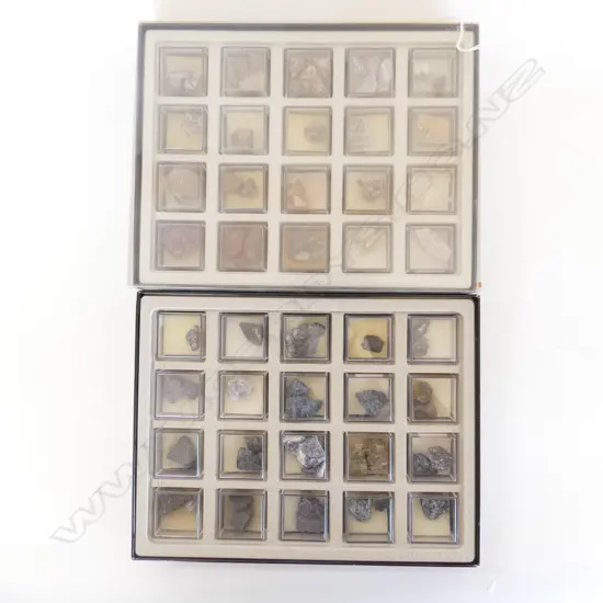 2 BOXES LABELED ROCK & CRYSTAL SAMPLES 