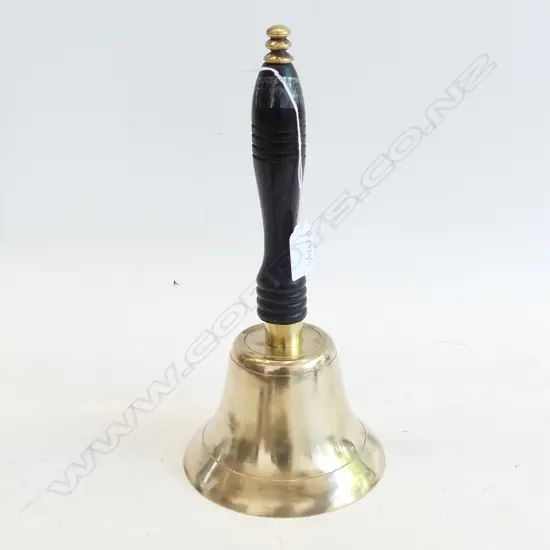 VINTAGE BRASS SCHOOL/DINNER BELL H 310 MM