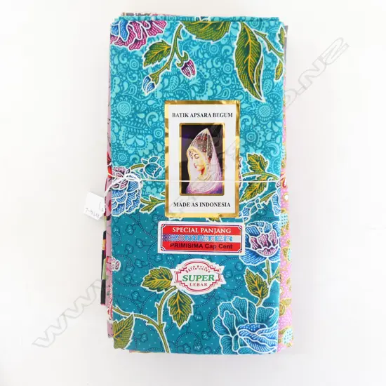 5 NEW INDONESIAN BATIK COTTON SARONGS 1000 X 1700MM