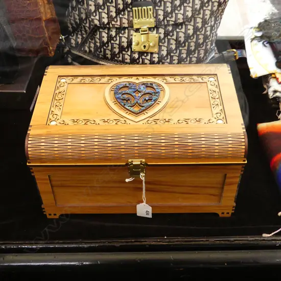 LASERCUT JEWELLERY BOX w. MAORI DESIGN W.315mm