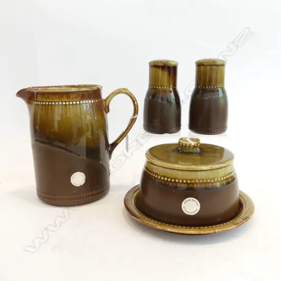 TITIAN STUDIO LARGE JUG H190MM LIDDED CHEESE DISH DIA 170MM & SALT PEPPER