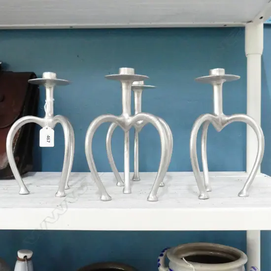 4 STEPHANE RONDEL CANDLE HOLDERS H.210mm