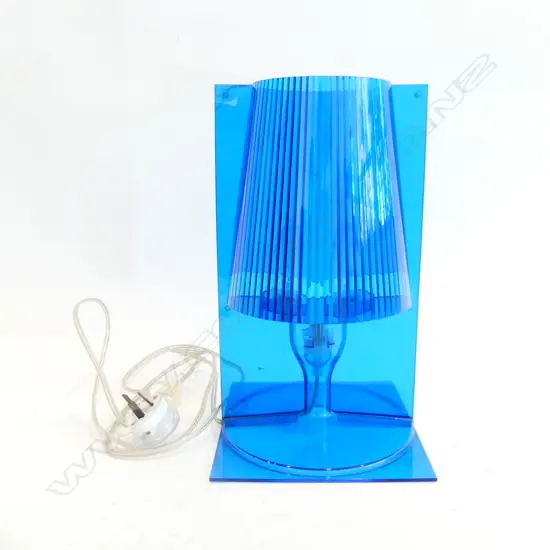 PHILIPPE STARK BLUE PLASTIC TAKE LAMP H 310 MM