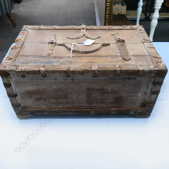 RUSTIC WOODEN BOX W.400mm