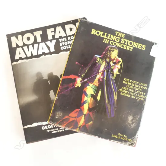 PAIR OF VINTAGE ROLLING STONES FAN BOOKS 1993 & 1981