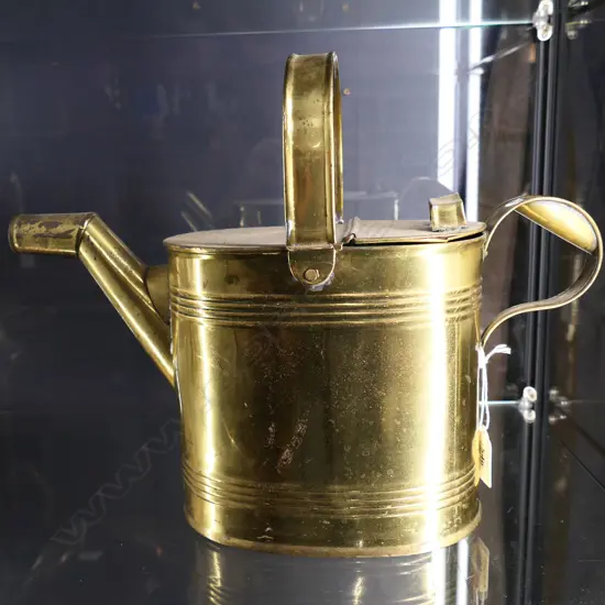 VINTAGE BRASS WATERING CAN H.290mm