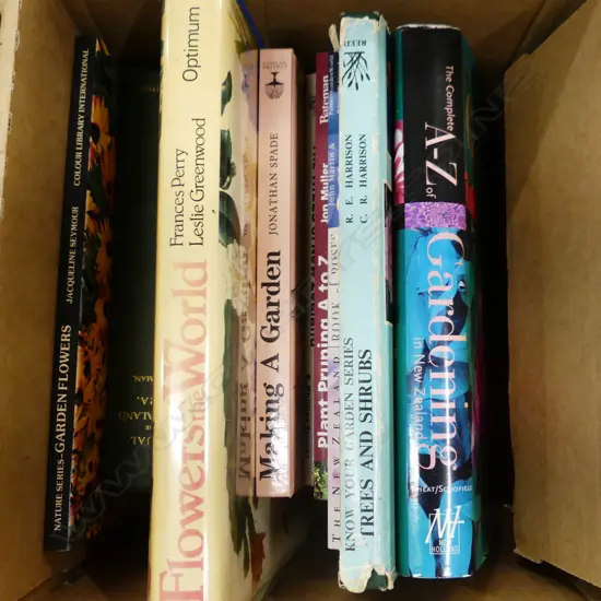BOX LOT BOOKS; GARDENING INTEREST