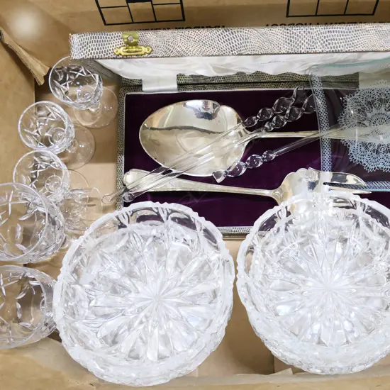 SMALL BOX CRYSTAL GLASSES EP LEATHER CASE ETC