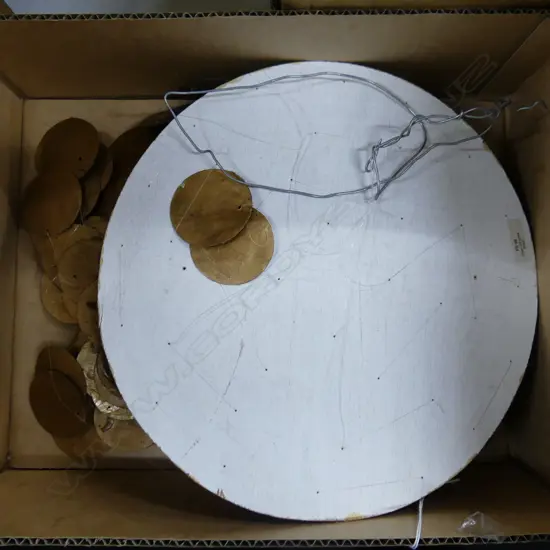 GOLD PAINTED CAPIZ SHELL MOBILE H.700mm