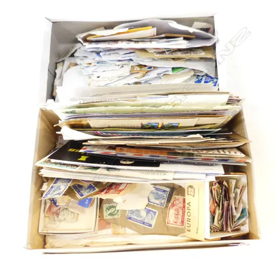 2 BOXES ASST. STAMPS