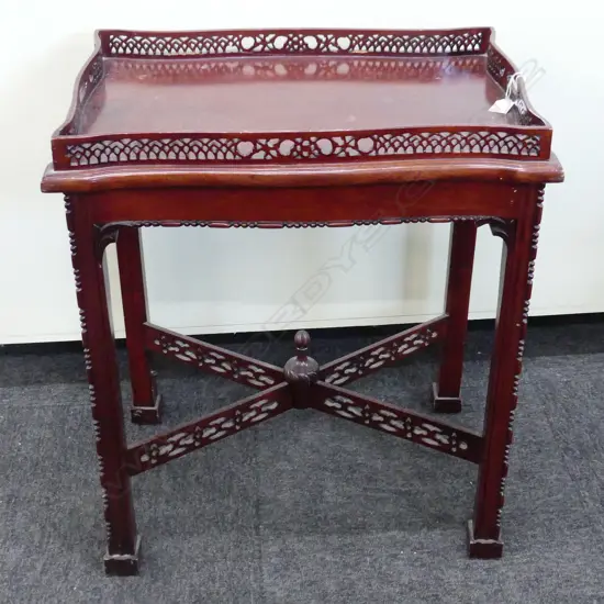 CHINESE CHIPPENDALE STYLE TRAY TABLE 600x410x680mm