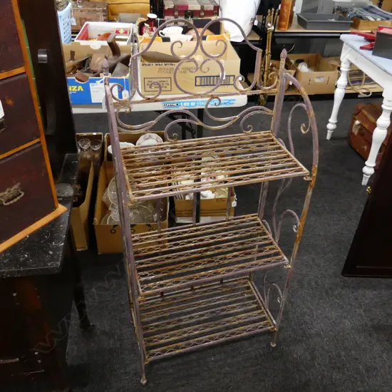 RUSTIC FRENCH STYLE METAL GARDEN STAND 500x260x1130mm