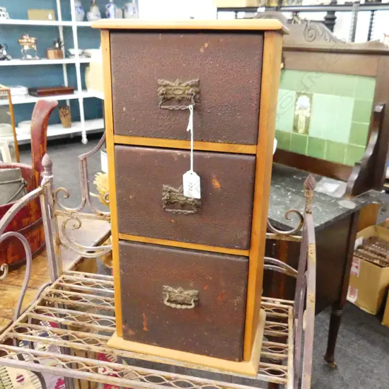 3 WOODEN DRAWERS H.480mm