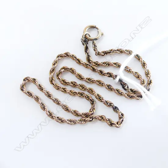 testing 14ct GOLD ROPE TWIST CHAIN 4.8 gms some old repairs