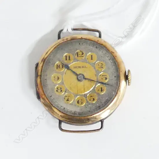 9ct GOLD 'ROYAL' LADIES WRISTWATCH 