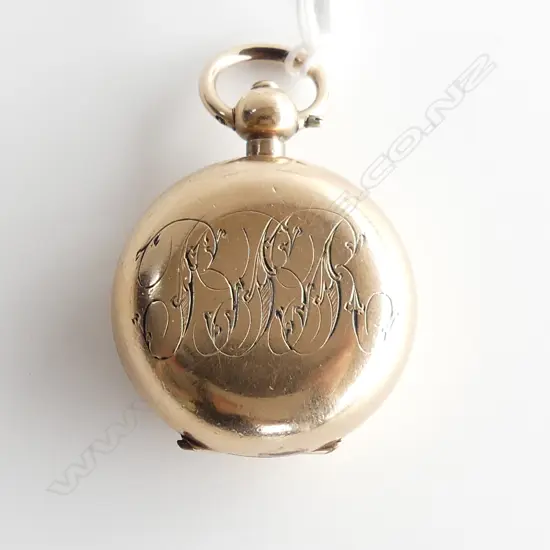 EDWARDIAN GOLD PLATE DENNISON SOVEREIGN CASE no inner parts 