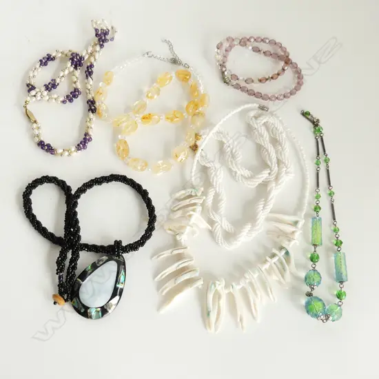 7 ASST. COSTUME NECKLACES