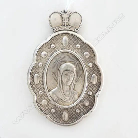 RUSSIAN  MADONNA PENDANT 103gm (marked but testing as 97% Zinc)