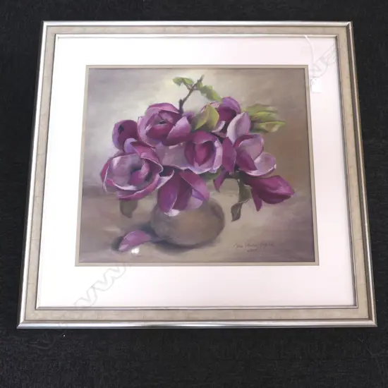 JOAN STEVENS TAYLOR - PASTEL STILL LIFE 460 x 500mm