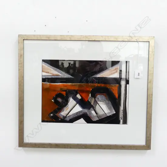 DES ROBERTSHAW 'RECLINING FIGURE' ACRYLIC 250x340mm