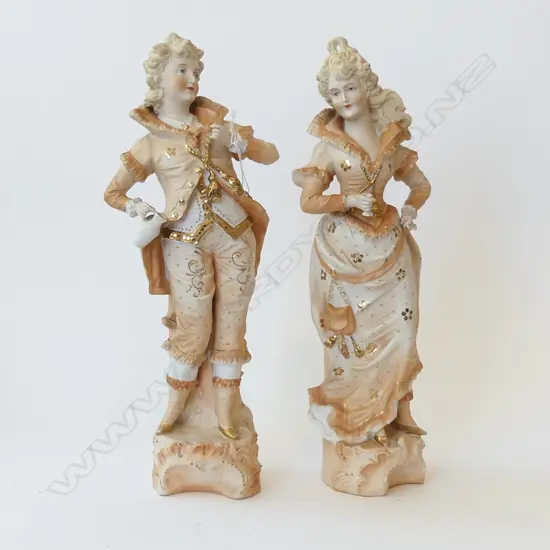 PR EDWARDIAN BISQUE FIGURINES H400MM