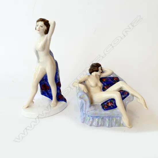 2 R/D FIGURINES NUDES LOIS H90MM & EVELYN H190MM